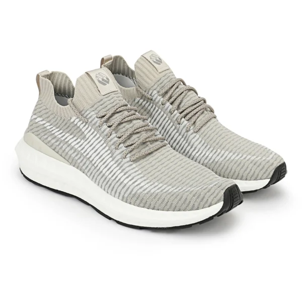 Beige Fabric Luxury Sports Shoes - Image 6