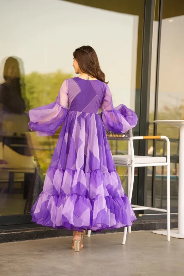 Aniya purple organza dress - Image 5
