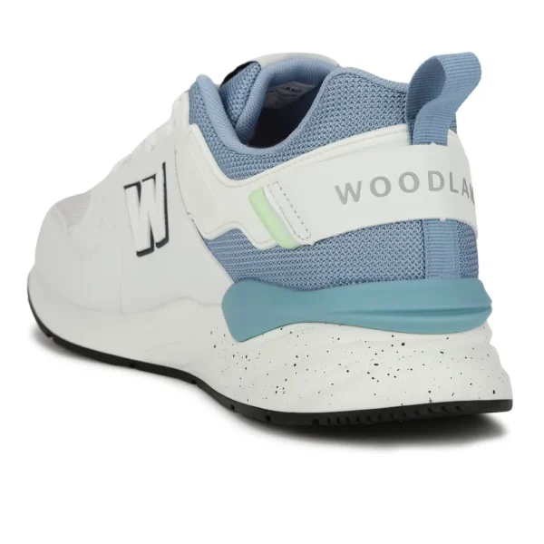 Stylish White/Blue Sneakers for Men - Image 3
