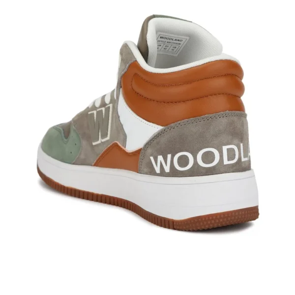 Mid-top Brown/Green Casual Sneakers - Image 3